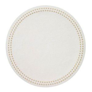 Antique White/Gold Mats - Pack of 4