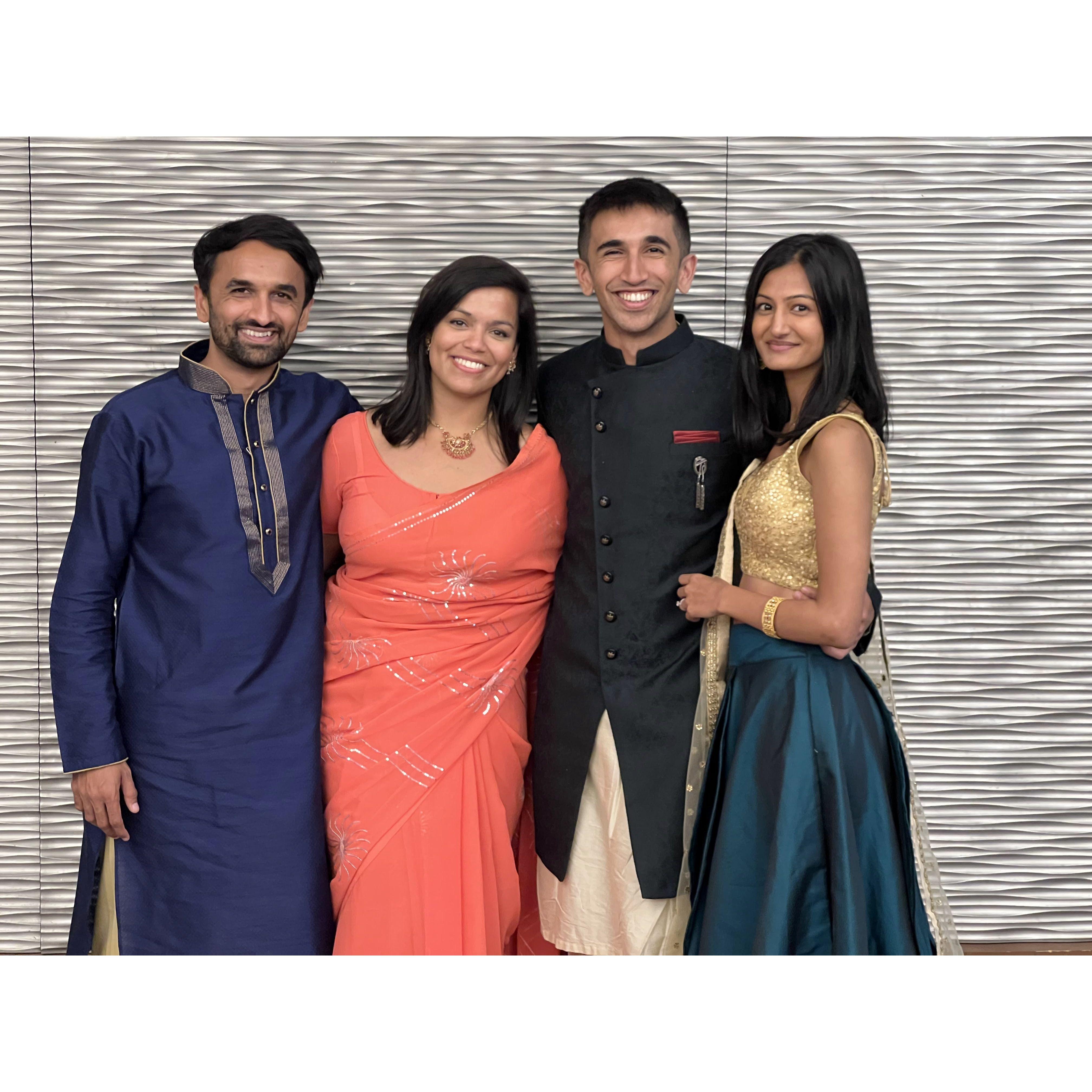 Brother, sister-in-law, brother, sister-in-law