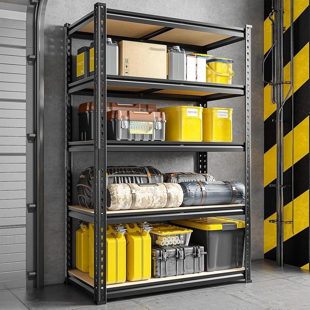 DurayLoly 63" H Garage Shelving 31.5" W Storage Shelves Adjustable 2000LBS Metal Shelving Heavy Duty Garage Shelves for Pantry Kitchen Closet Basement Warehouse