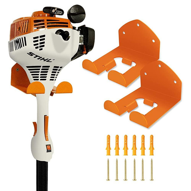 FLEXI RODS Garage Storage Garage Organizer Trimmer Rack Garden Power Tool Hanger for Grass Trimmer, Hedge Trimmer, Garage Wall, Garage Trimmer, Garden Tools, 2 Pack