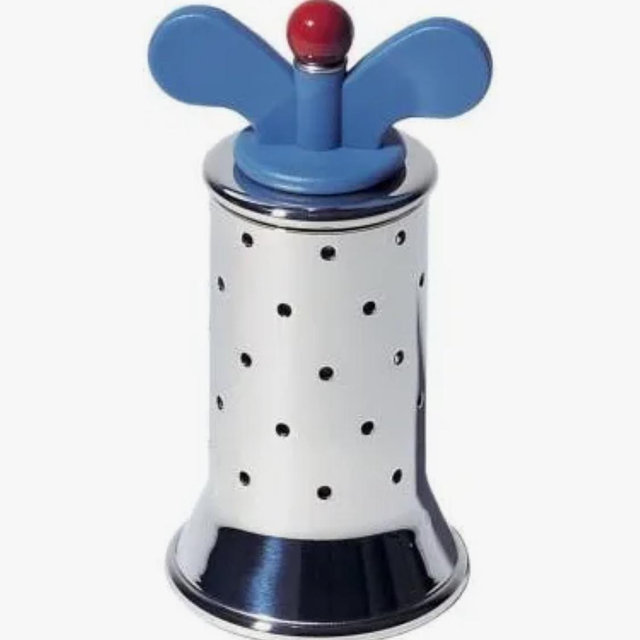 Alessi Michael Graves Pepper Mill Black, 6.3cm diameter, 13.2cm high