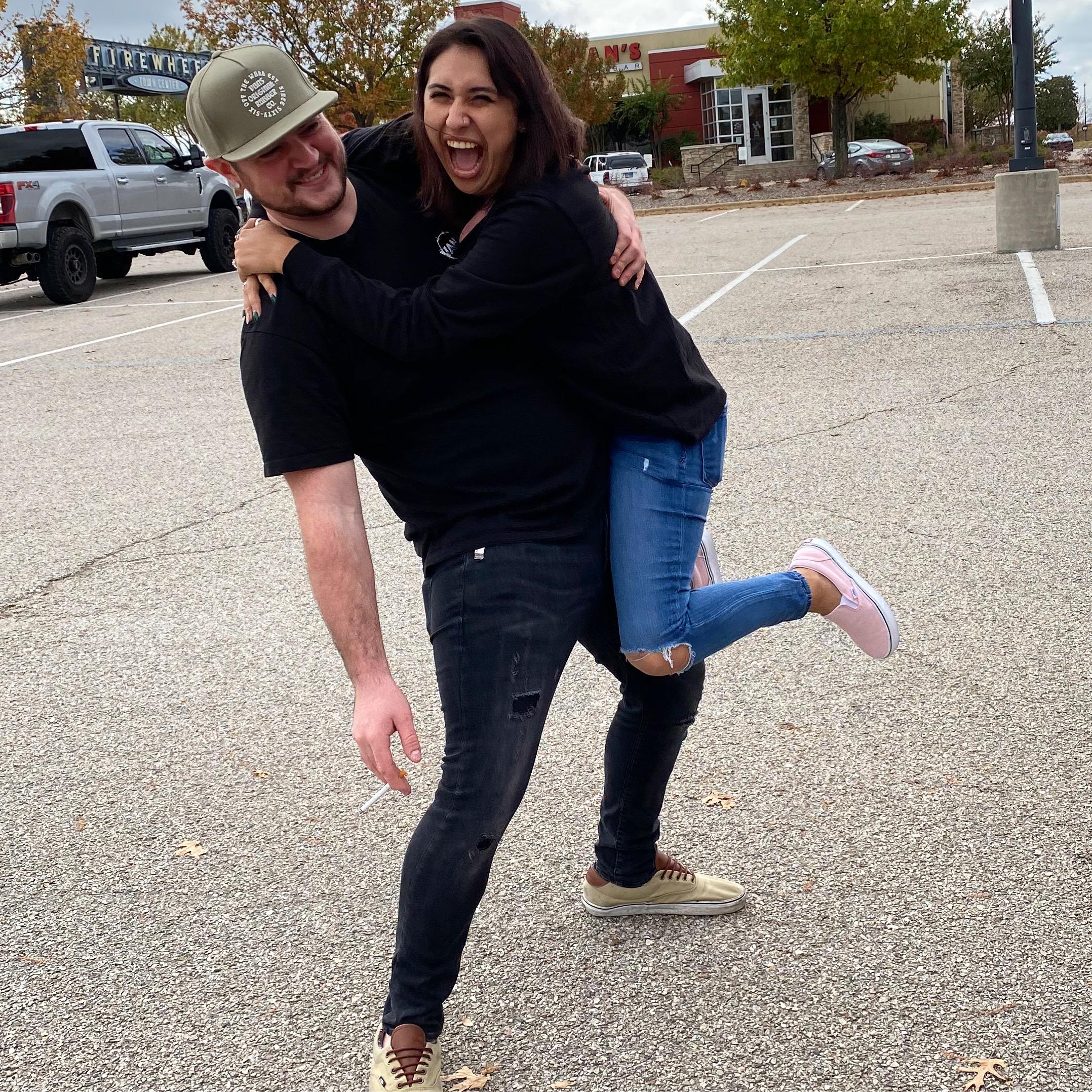 Us two just goofing around