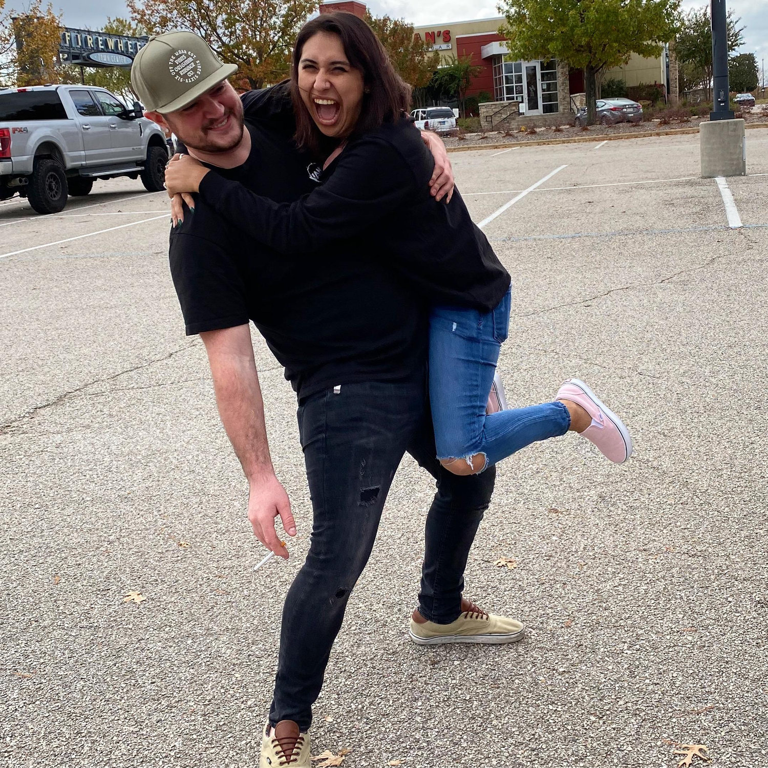 Us two just goofing around