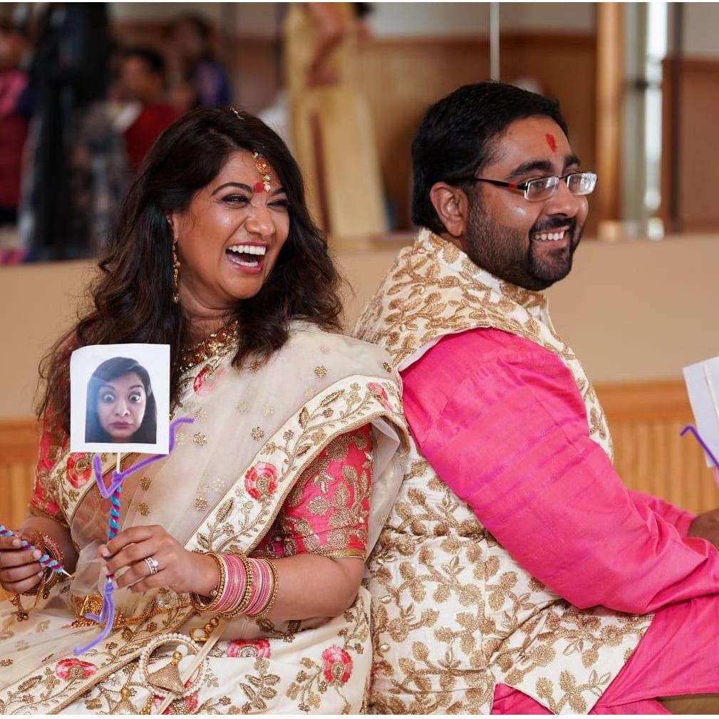 At our engagement ceremony!