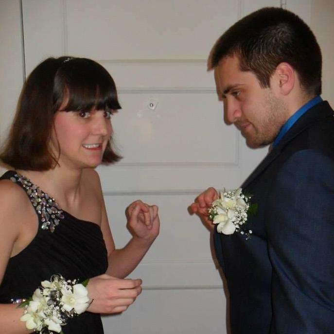 I was very scared to put on his boutonniere