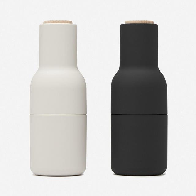 Salt and Pepper Bottle Grinders, Ash (Set of 2)
