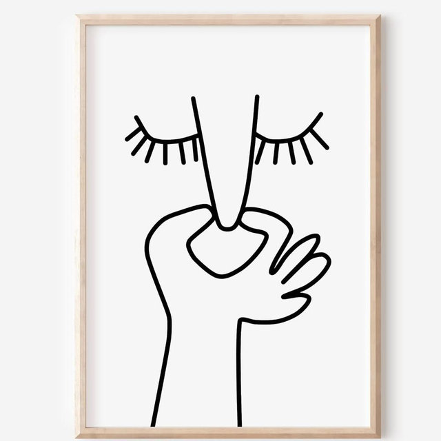 Funny Bathroom Signs Canvas Wall Art Decor Funny Pictures Restroom Altered Art Poster Prank Gift Retro Home Decor Surreal for Room Aesthetic Decor (12"x16" Unframed)