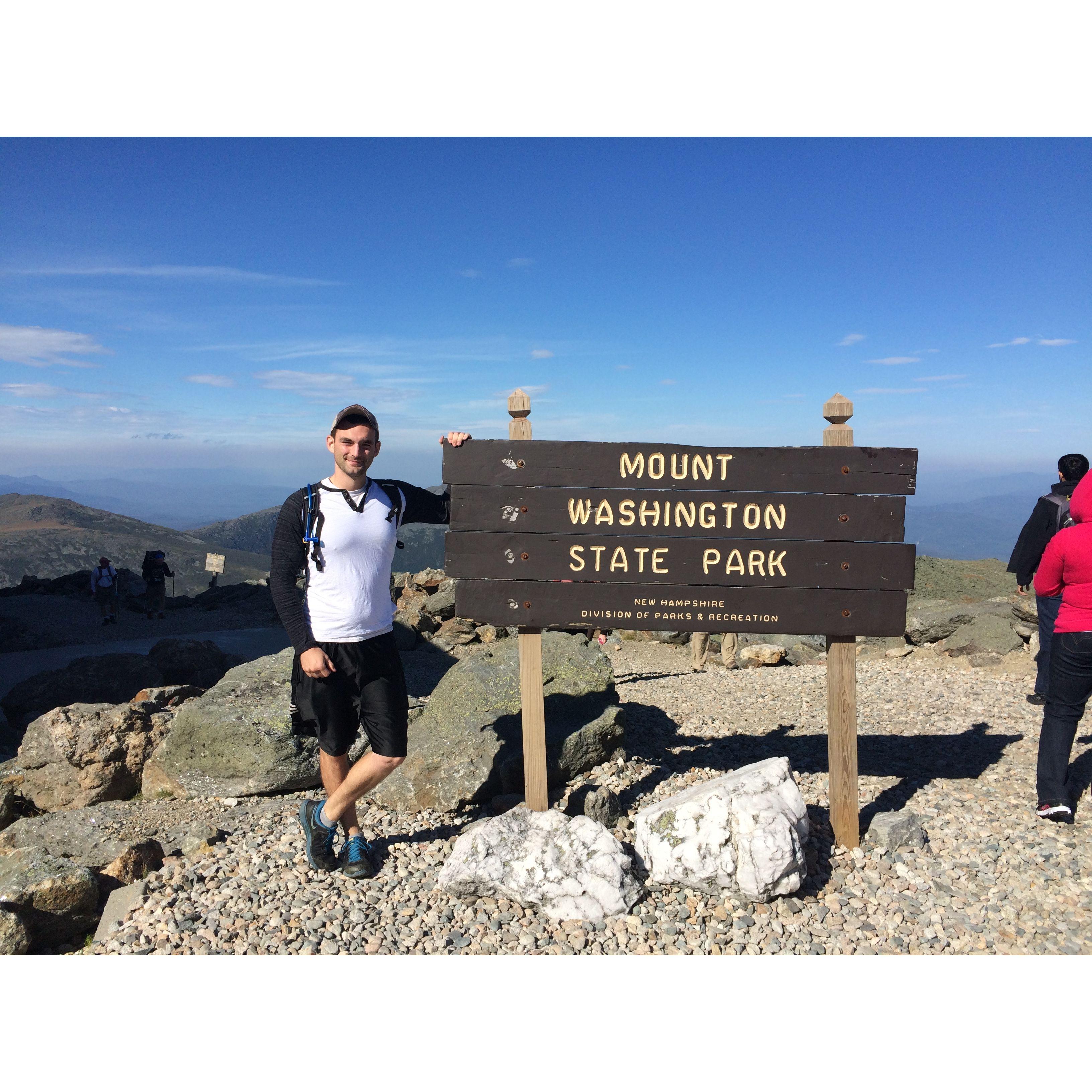 Reaching the top of Mt.Washington was a feat and part of our ongoing 4,000 Footer Adventure.