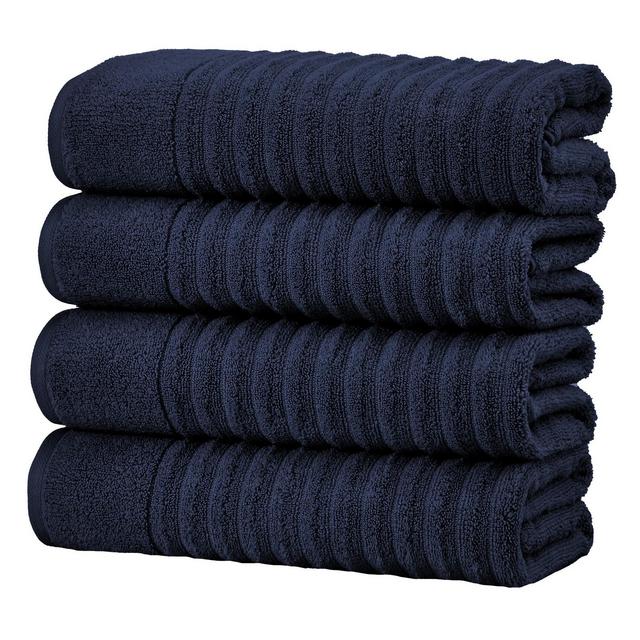 Luxury Cotton Ribbed Texture Towel Set - Great Bay Home .