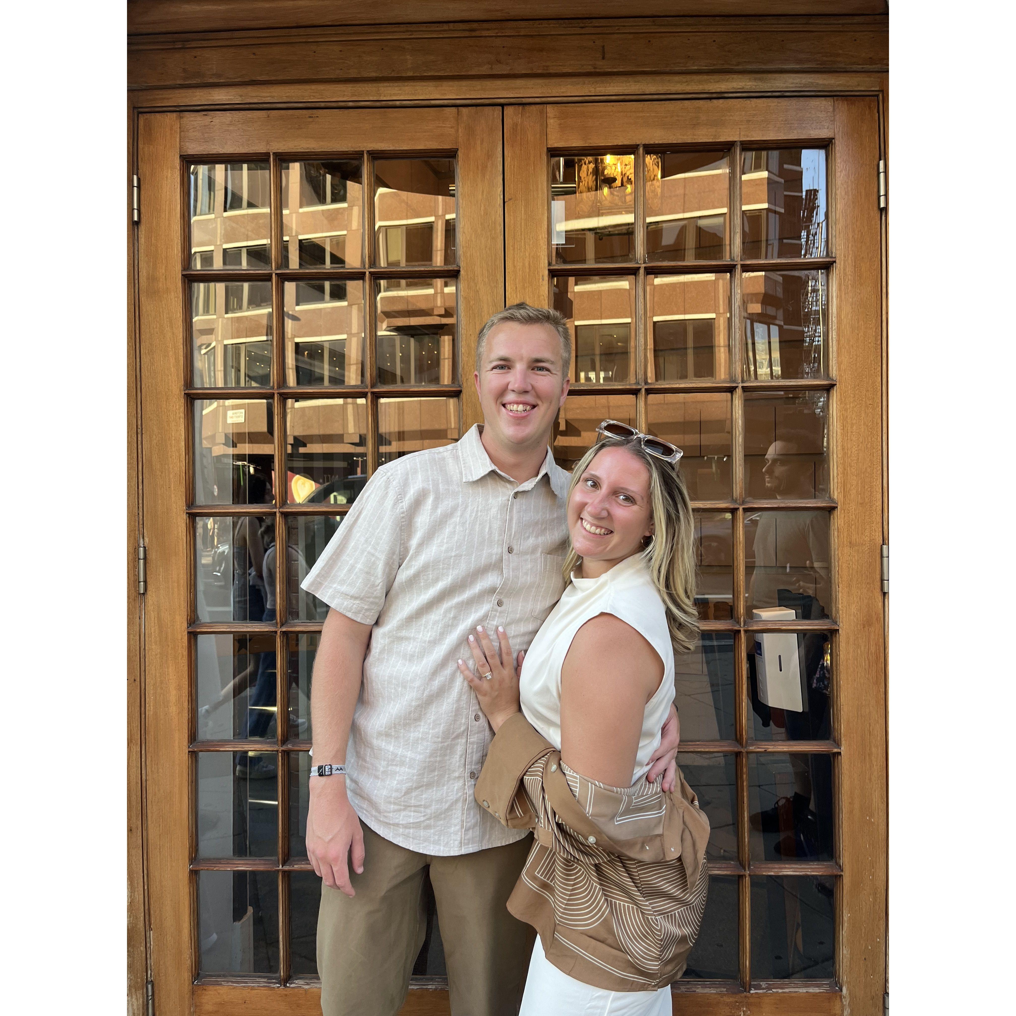 We traveled to London together