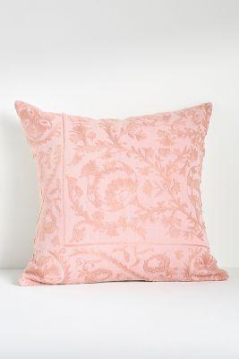 Hand-Embroidered Emilie Suzani Pillow
