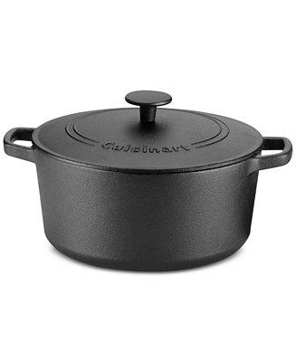 Chef's Classic Pre-Seasoned Cast Iron 5-Qt. Round Covered Casserole