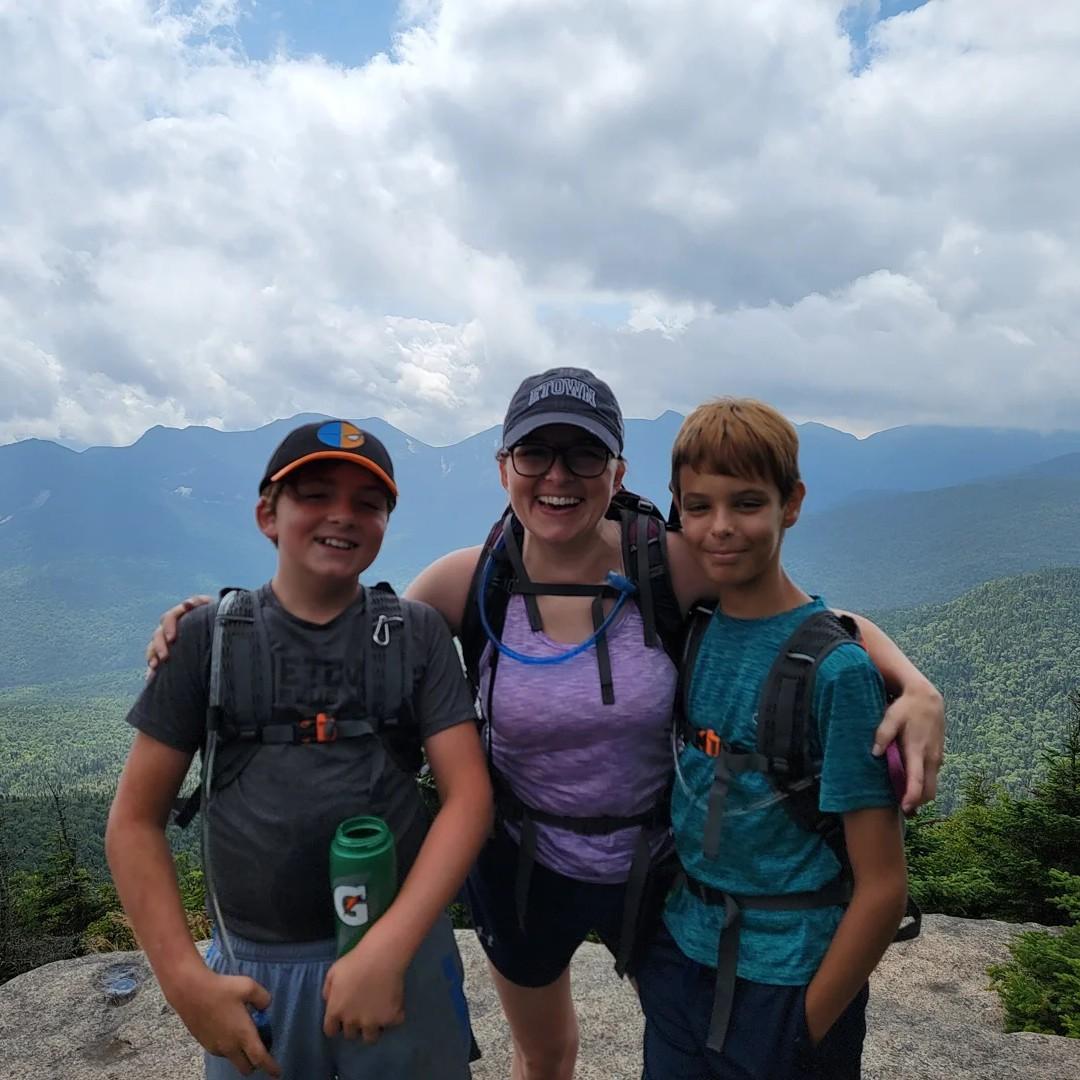 Their first Adirondack Summit, Big Slide 8.11.2021