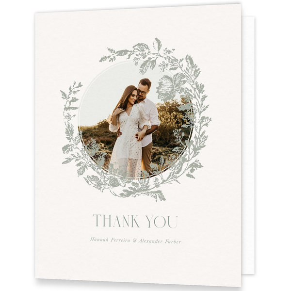 Souci Landscape | Light Oatmeal | Zola Thank You Cards