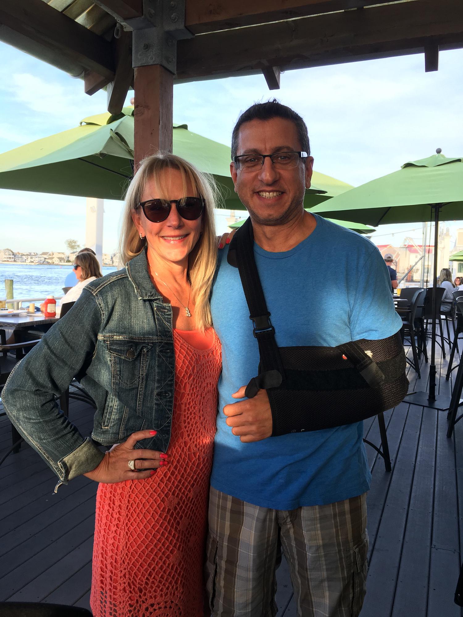 Happy hour in Point Pleasant, at the waterfront.