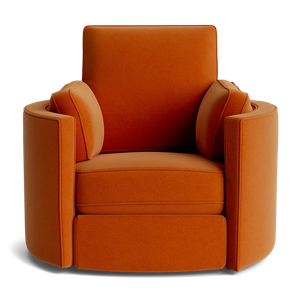 Orange Corey Swivel Chair