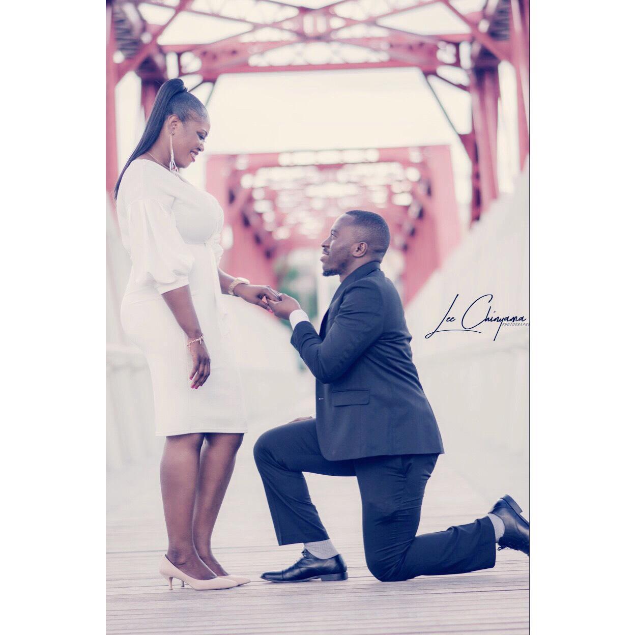 He proposed and I said "yes" with all my heart