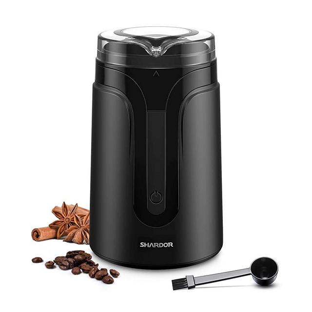 SHARDOR Electric Coffee Grinder Mill with Stainless Steel Blades, 1.4oz/40g, Small Coffee Bean Grinder, Black