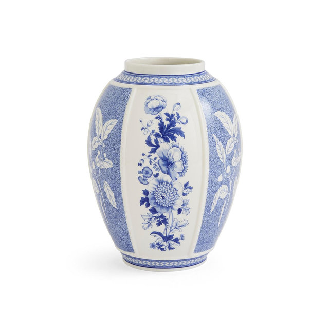 Spode Blue Italian Flowers 10" Vase
