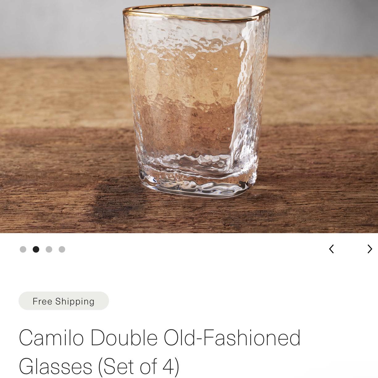 Camilo Double Old-Fashioned Glasses (Set of 4)