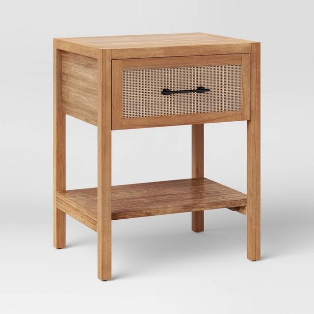 Warwick End Table with Drawer Natural - Threshold™