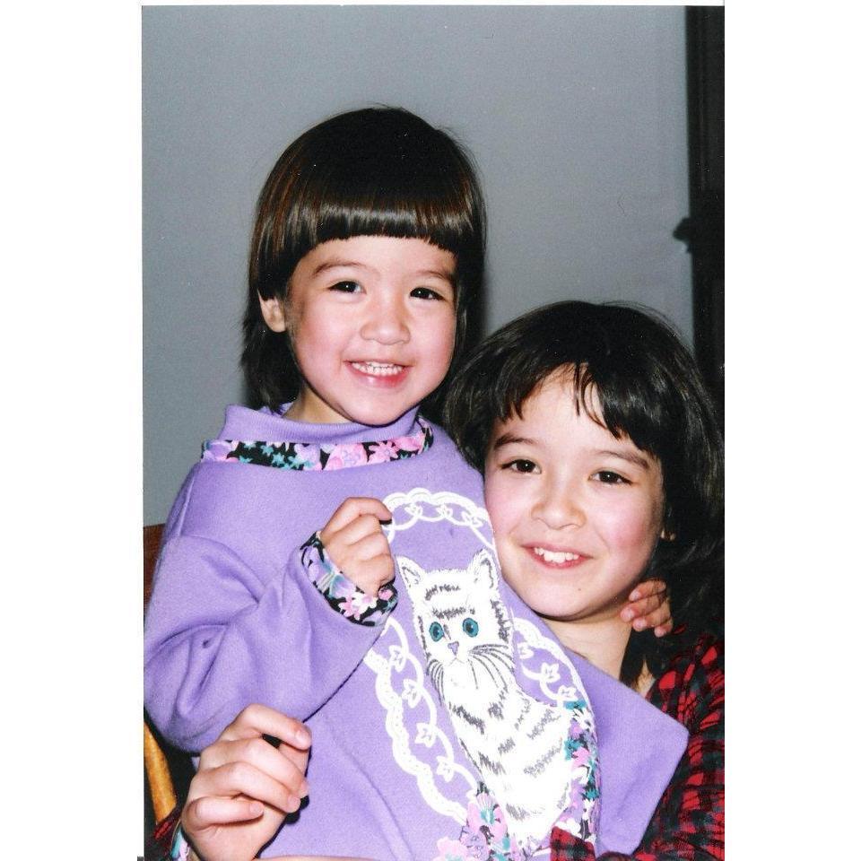 Toddler Tatyana and sister Katrina