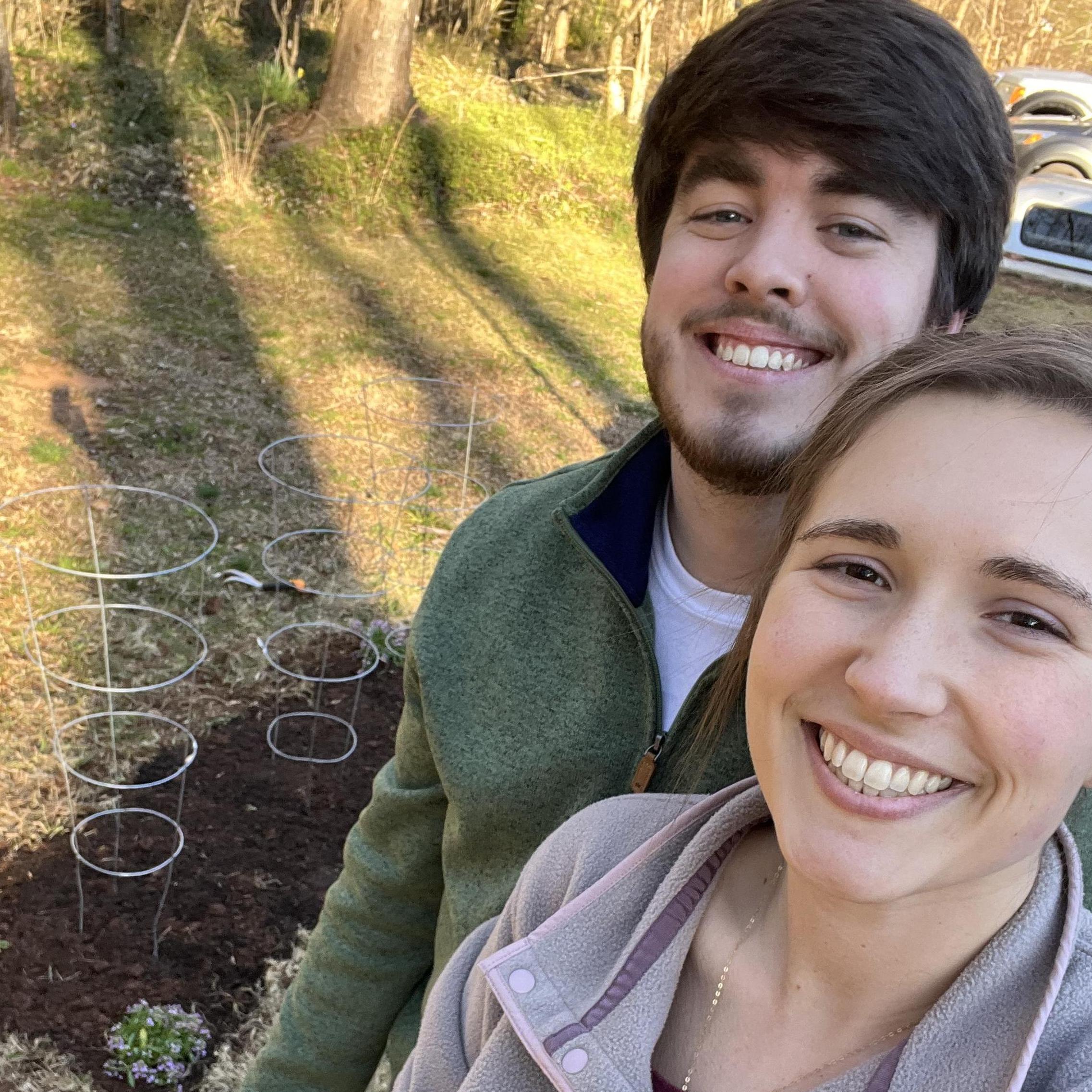 Our teeny tiny little garden that we prepared at my house. We still haven't planted anything in it ¯\_(ツ)_/¯ but we will!