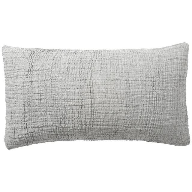 Gray Cloud Cotton/Linen Sham, King