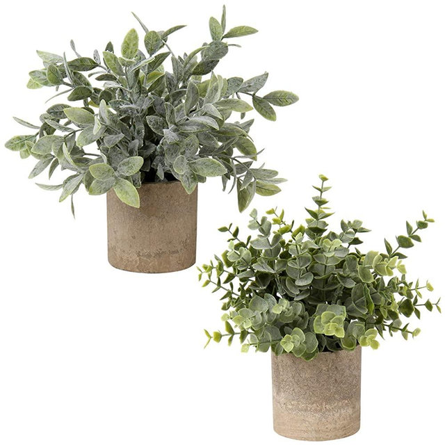 Artificial Potted Plants for Indoor Home Décor and Office Greenery Cute Faux Plants Indoor Mini Artificial Plant Decorations For Shelves Desk Table Bathroom Fireplace Kitchen (Artificial plant #06)