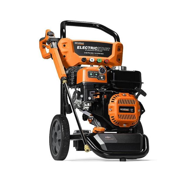 Generac 8895 3100 PSI 2.5 GPM Gas-Powered Electric Start Residential Pressure Washer - Complete Kit for Versatile Cleaning - Convenient Electric Start - Reliable Performance - 50-State/CARB Compliant