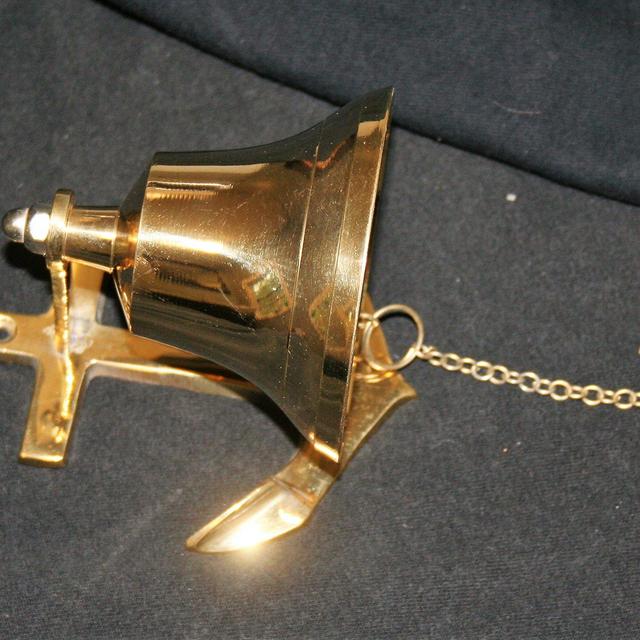 Solid Brass Anchor Wall Bell