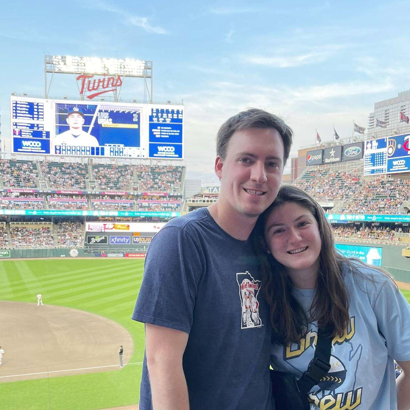 Our first rivalry baseball game! Of course, the Twins won in the bottom of the ninth!