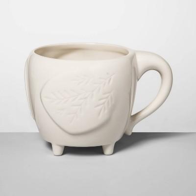 14oz Stoneware Elephant Figural Mug Cream - Opalhouse&#153;