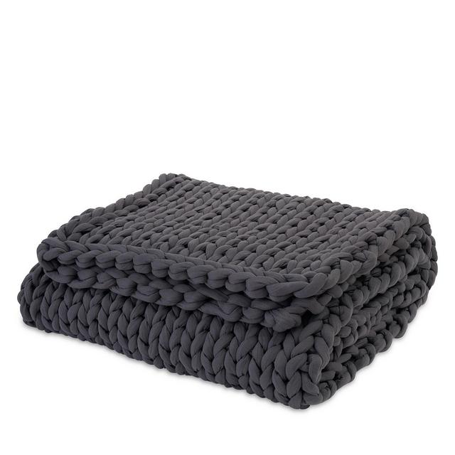 Bearaby Cotton Napper Knitted Weighted Blanket, 15lbs