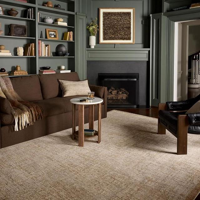 Loloi Winston Collection WIT-01 Spice/Bone 7'-10" x 10'-2", .38" Pile Height, Area Rug, Soft, Durable, Non-Shedding, Easy Clean, Rug for Living Room