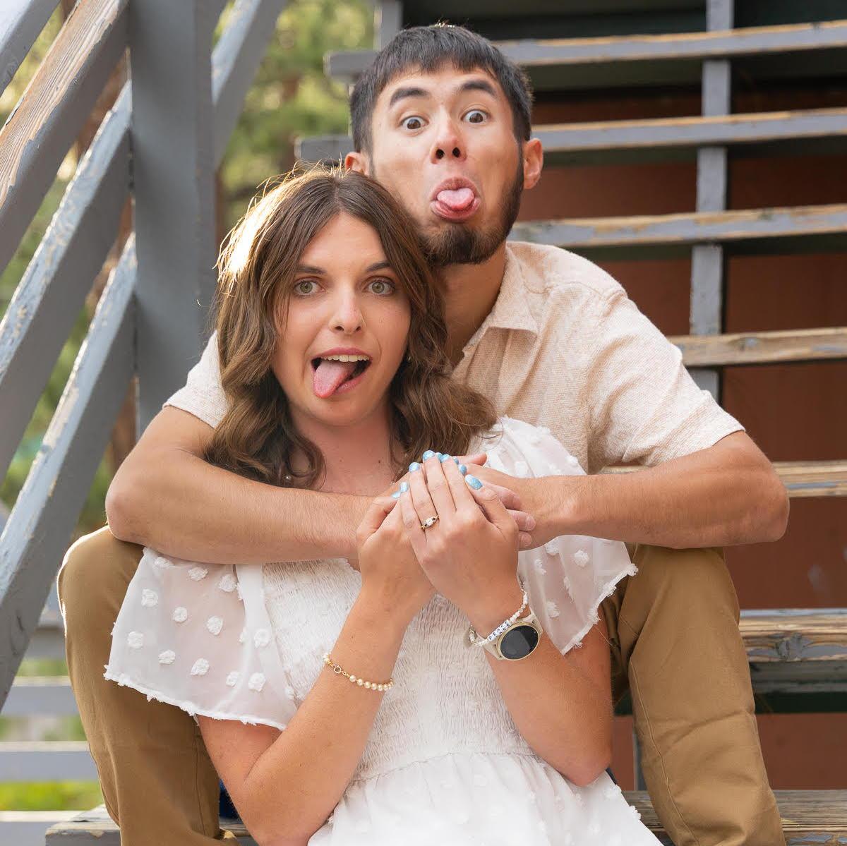 Natalie capturing how we really feel about being engaged...