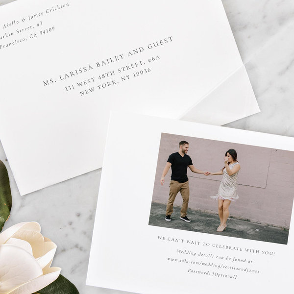 Seville Landscape | White | Zola Wedding Invitations
