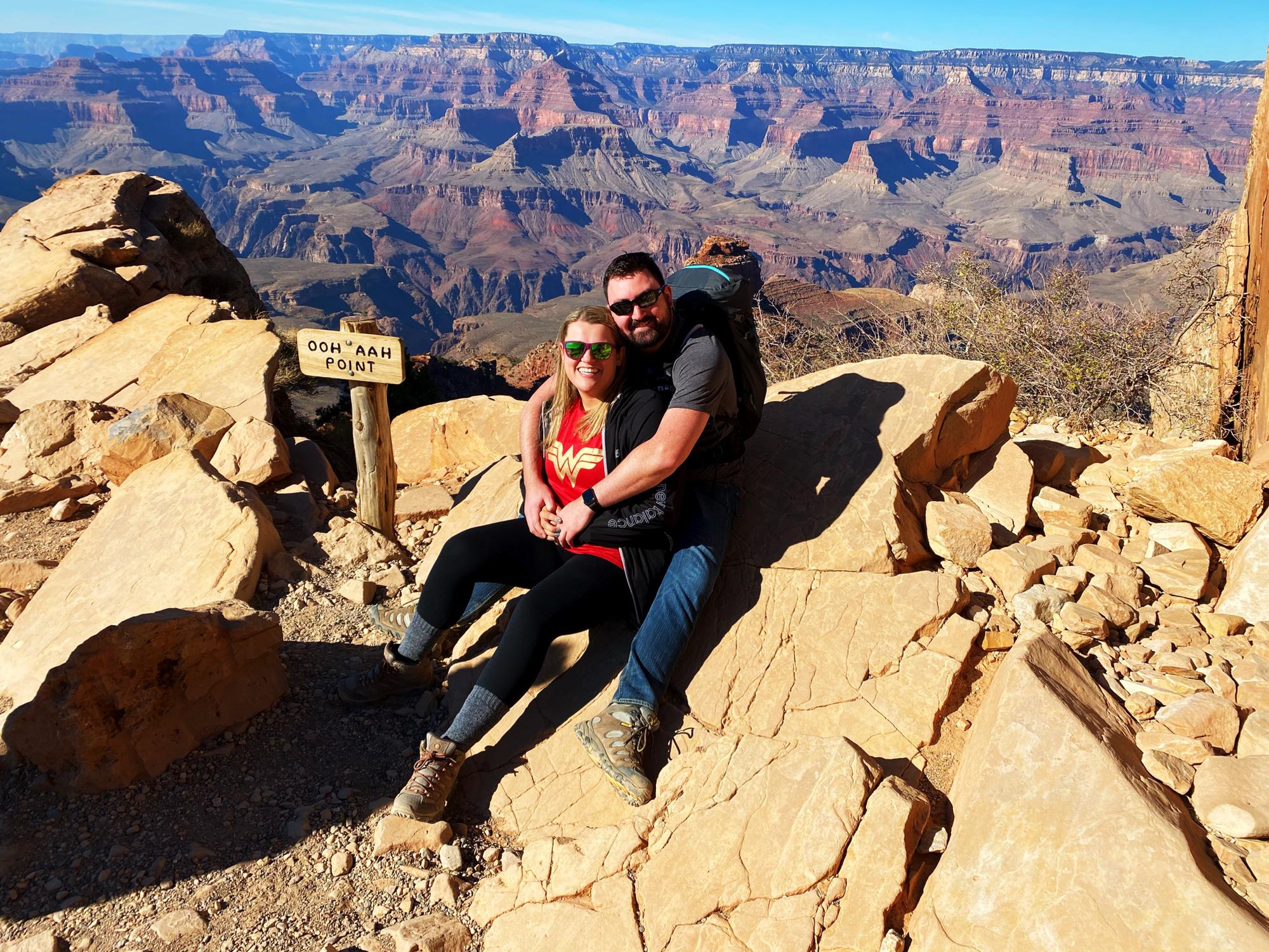 Taking in the views at the Grand Canyon