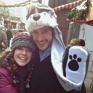 Christkindlmarkt in Chicago, 2011. The first photo of us taken as a couple!