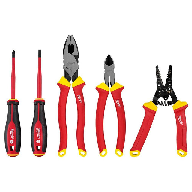 Milwaukee Electric - 5 PC 1000V Insulated Hand Tool Set