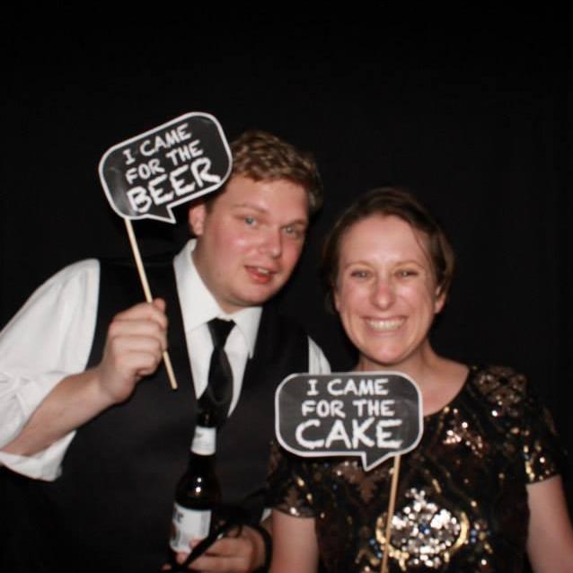At Meg and Jordan's wedding.