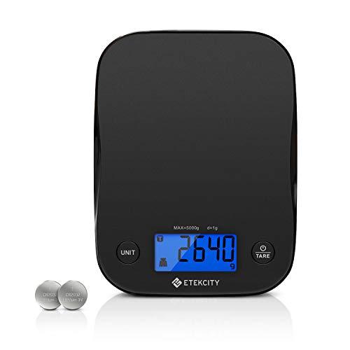 Etekcity Food Scale Digital Kitchen Weight for Cooking and Baking, 1 Gram, Black