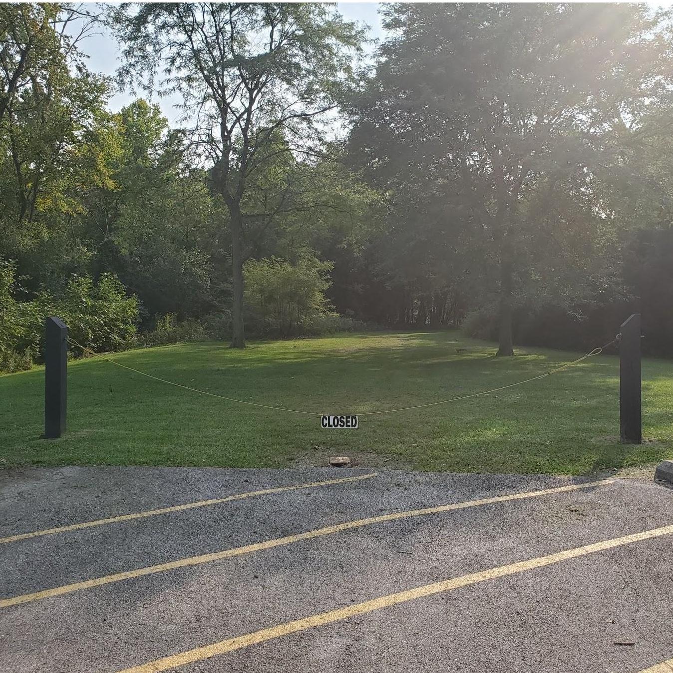 Here is the walkway to the party! Parking is ample all around this area.