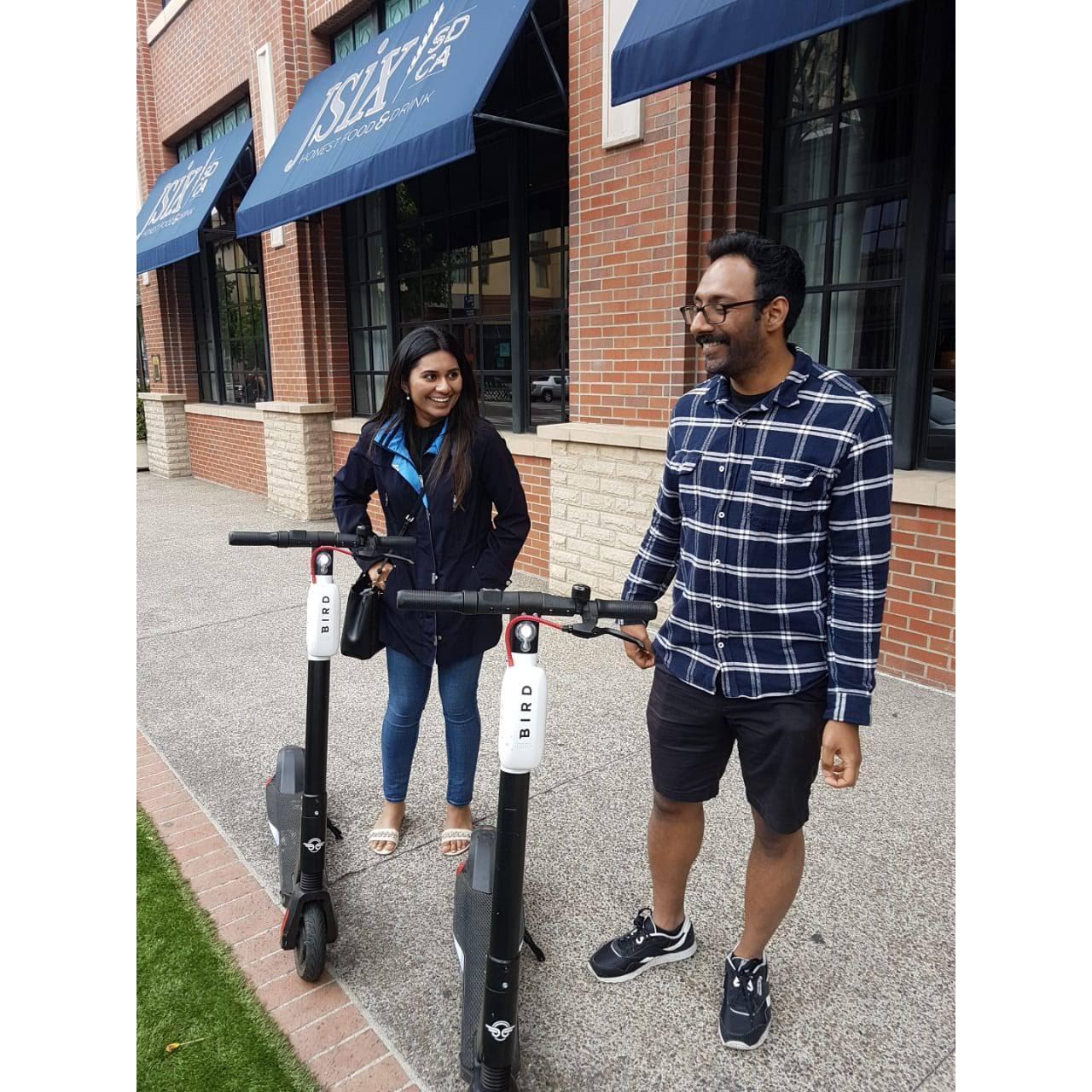 Scootin around San Diego