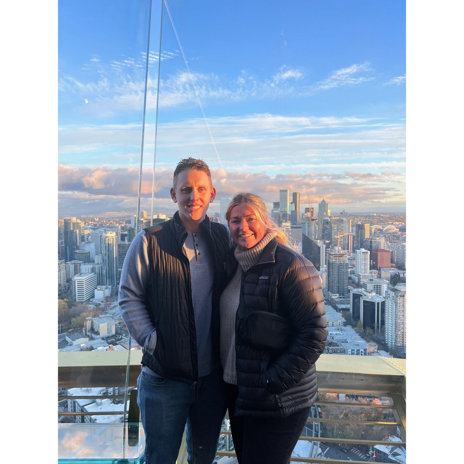 Celebrating our anniversary at the top of the Space Needle