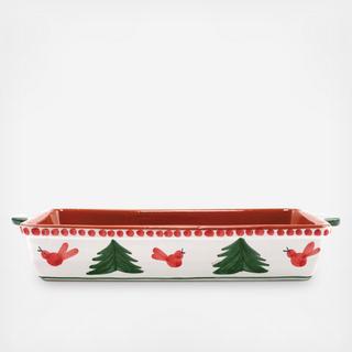 Uccello Rosso Rectangular Baker