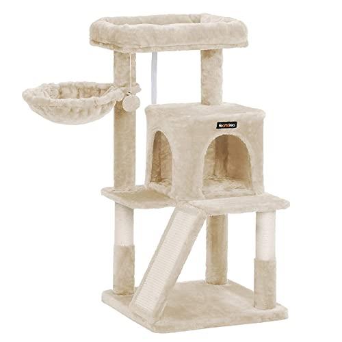 FEANDREA Cat Tree with Sisal-Covered Scratching Posts, Cat Tower, Cat Condo