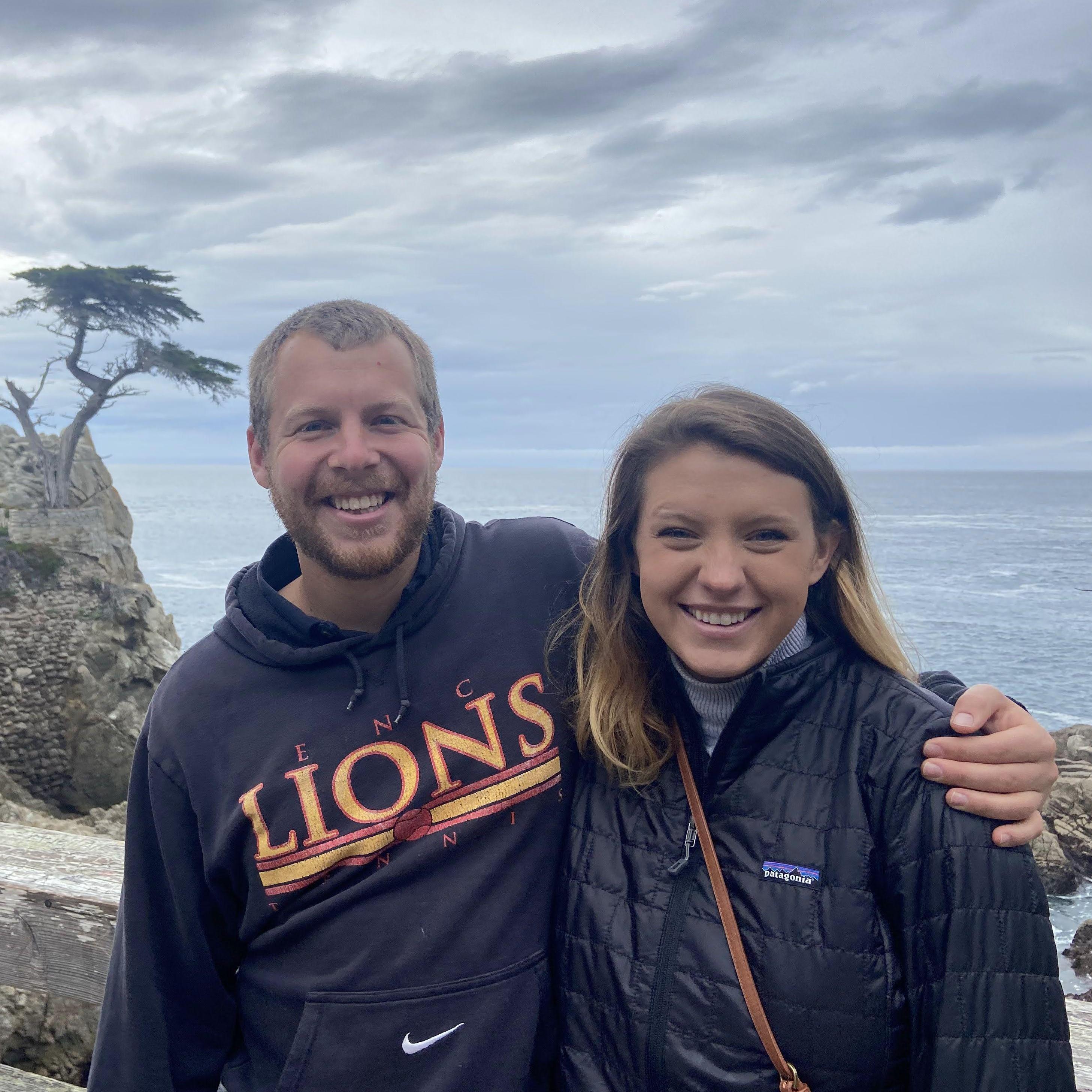 Visiting Carmel with Austin's parents.