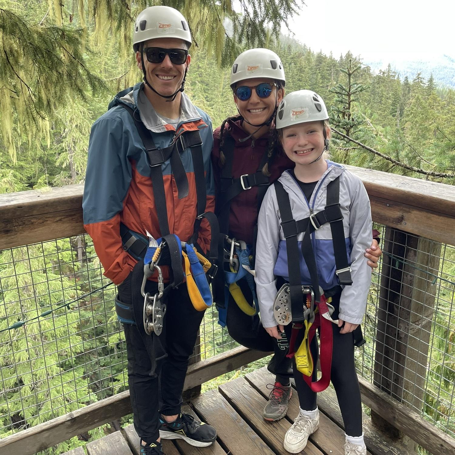 Zip-lining in Canada 9-9-23