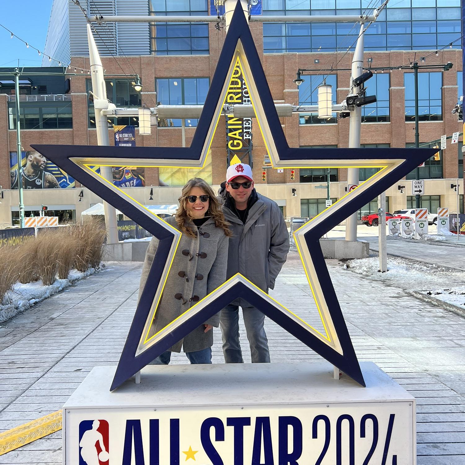 Checking out the All Star Games in Indy